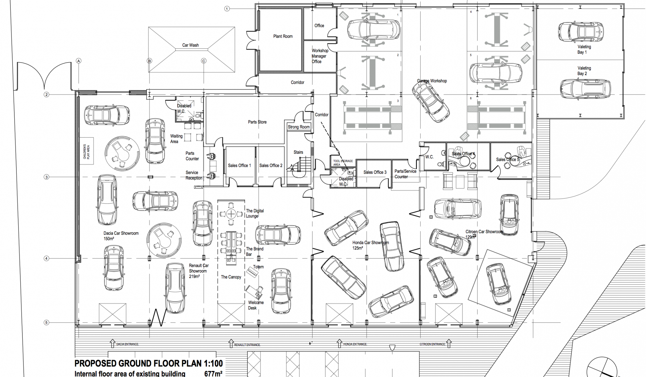 Highland Motors Renault Ground Floor Plan